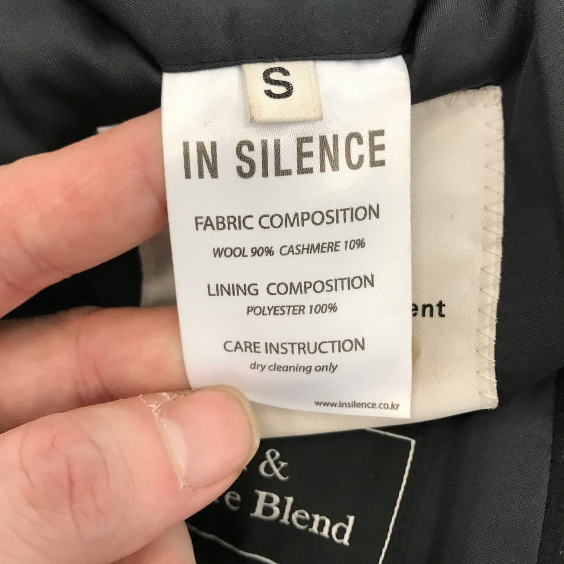 인사일런스 울 캐시미어 코트 [S] 상품이미지6