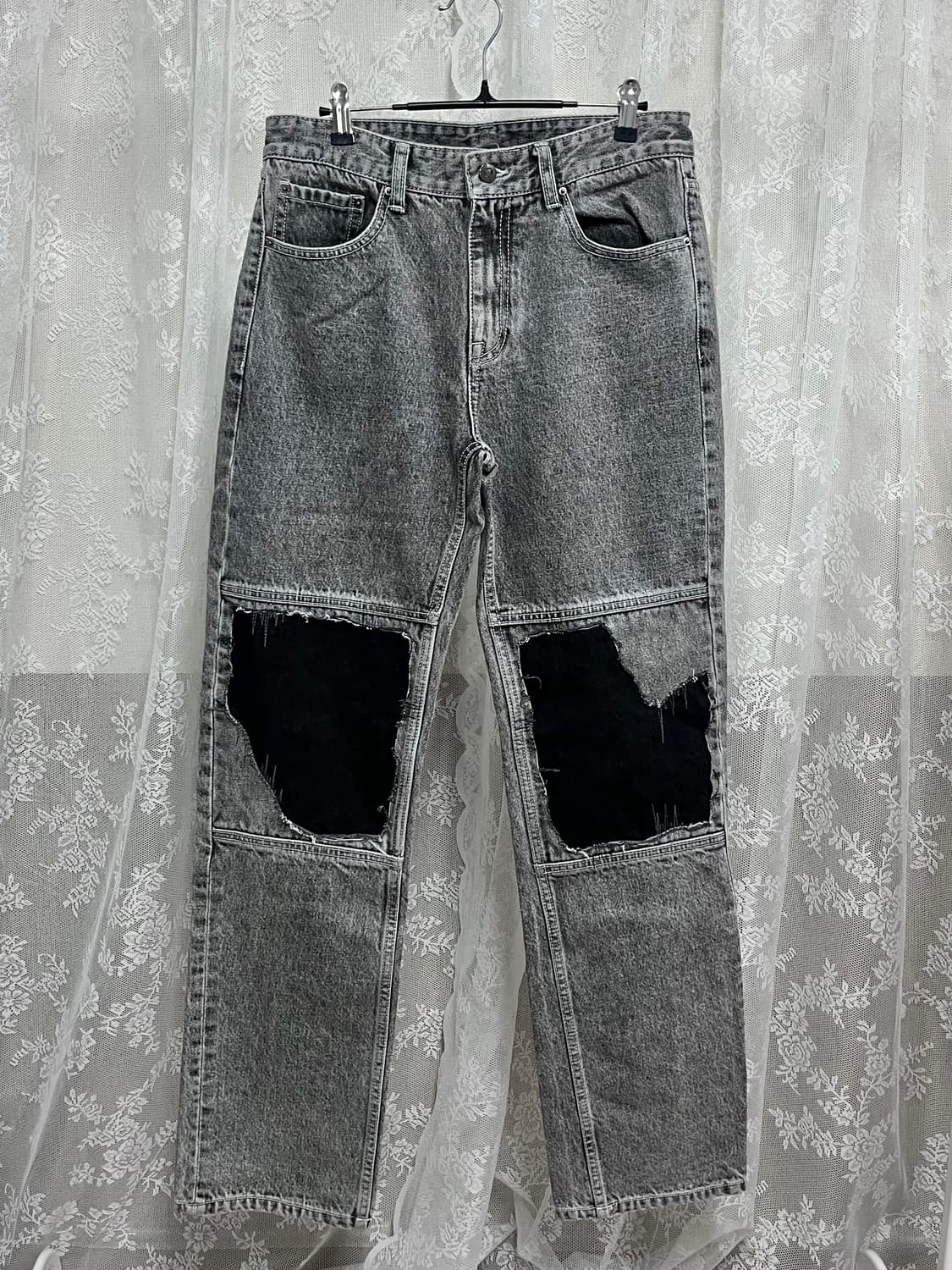 48) 메종미네드 너브 데님 팬츠 그레이 상품이미지1