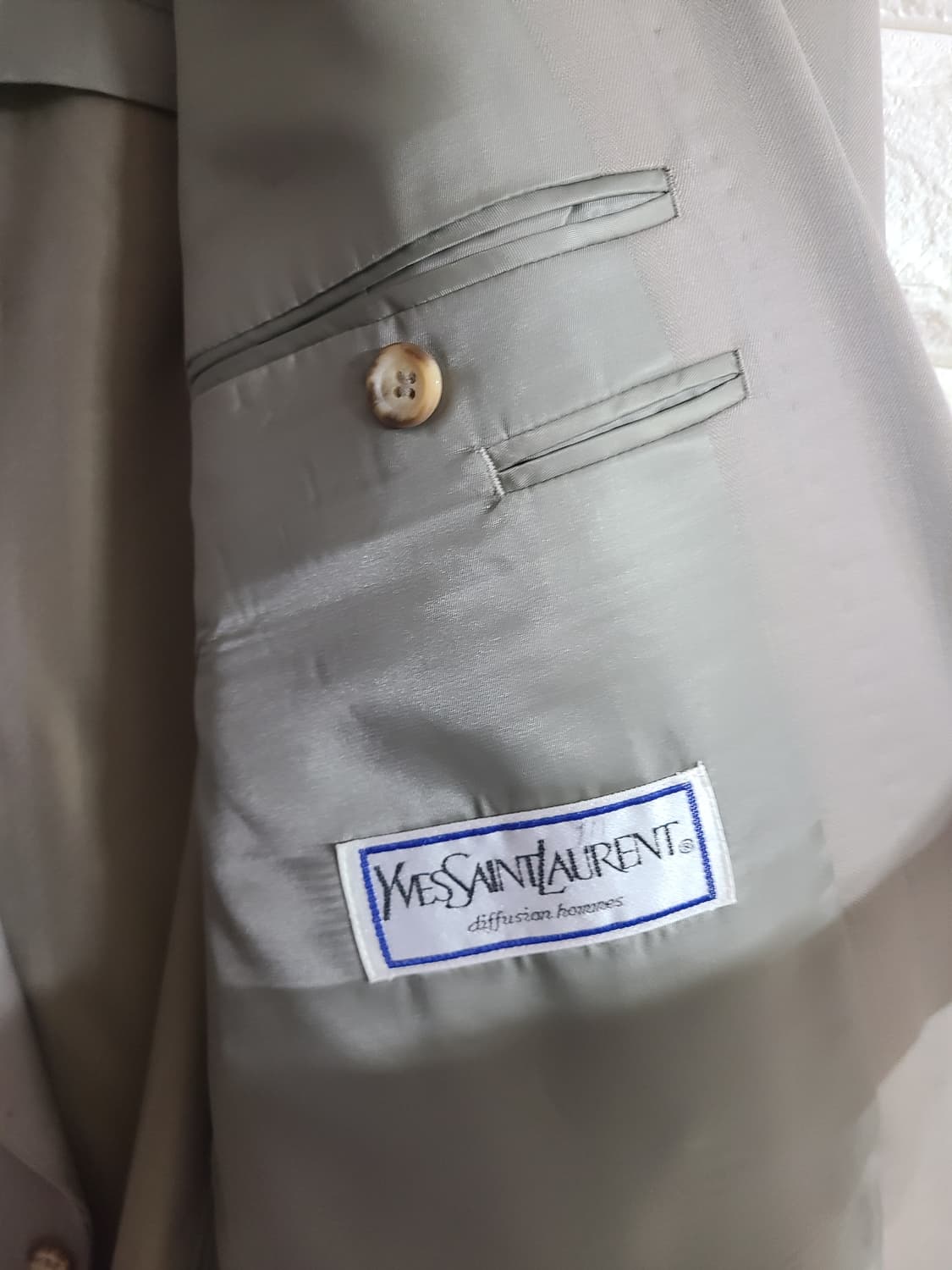 빈티지 입생로랑 더블 버튼 블레이저(100) 상품이미지9