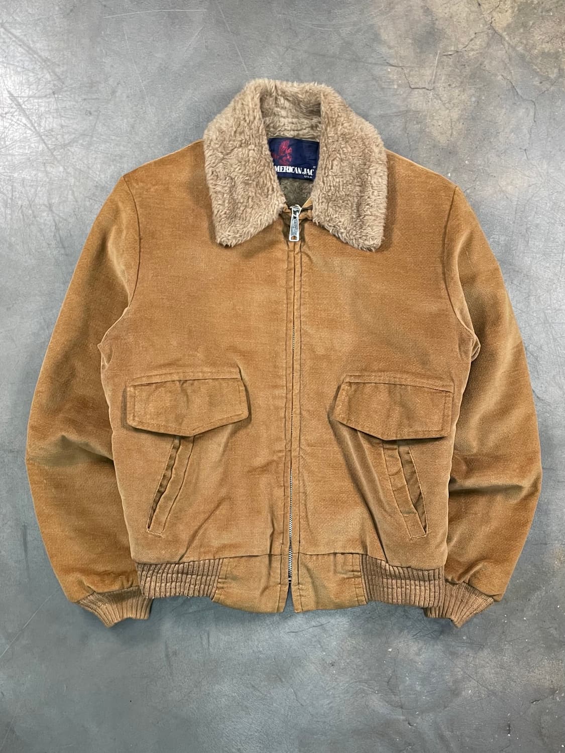 80s  American Jac 쉐르파 코듀로이 자켓 상품이미지1