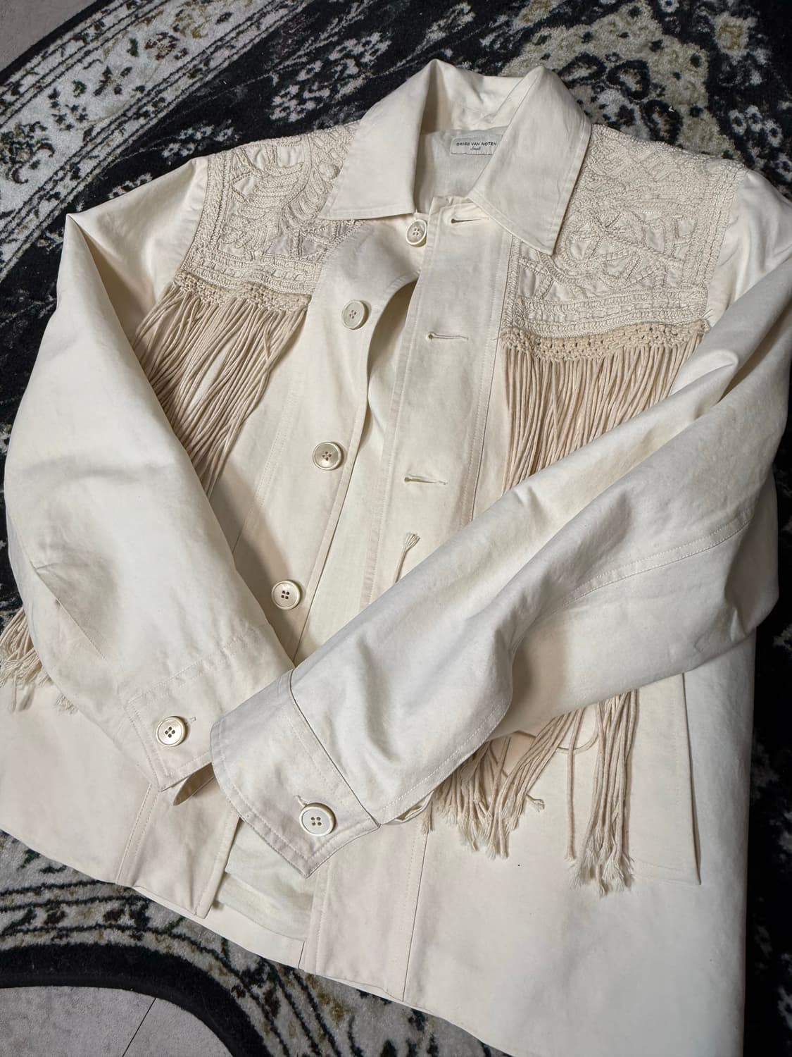 드리스 반 노튼 아티잔 프린지 자켓 상품이미지6