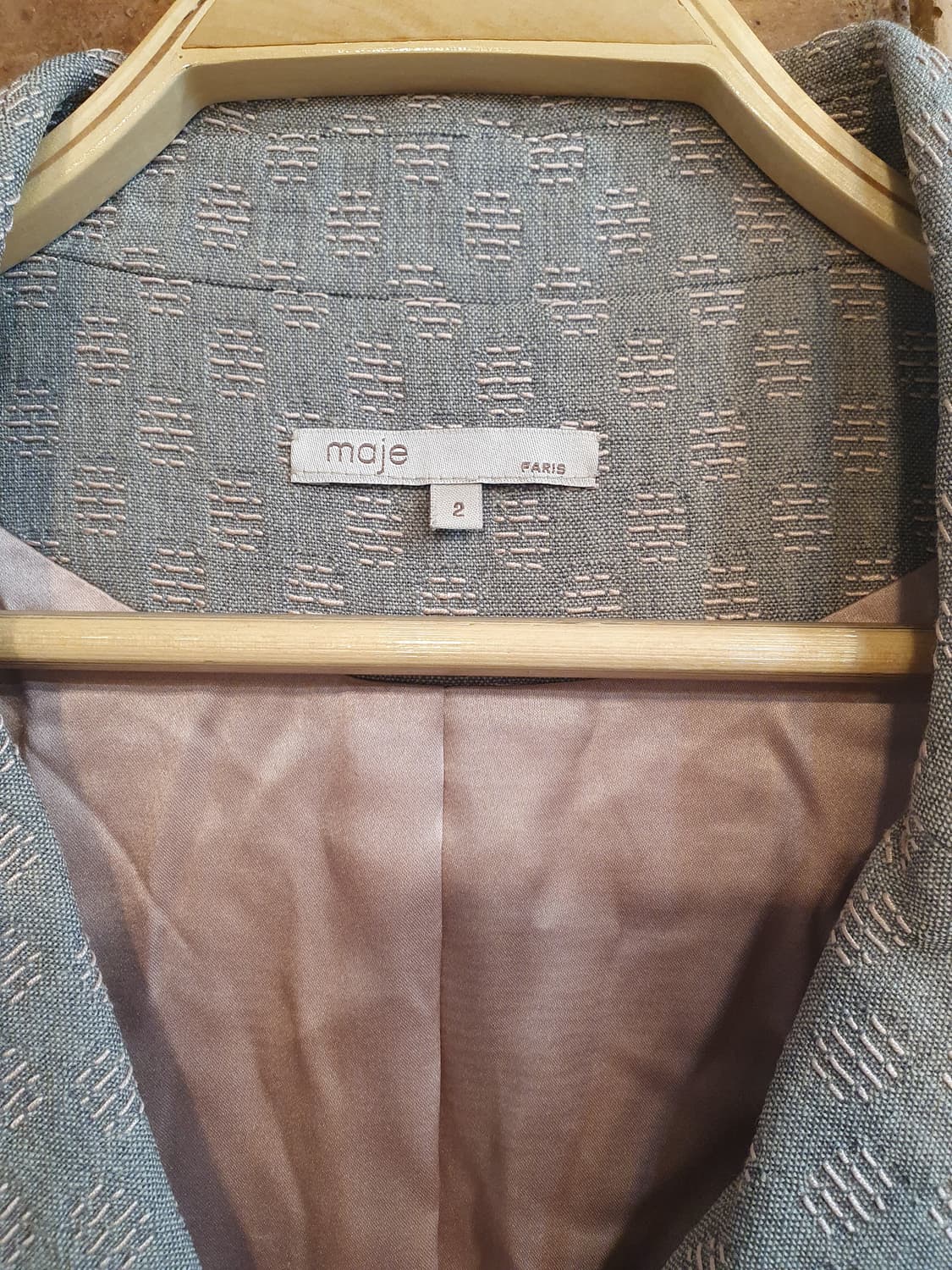 maje 마쥬 헤링본 코트 95사이즈 상품이미지3