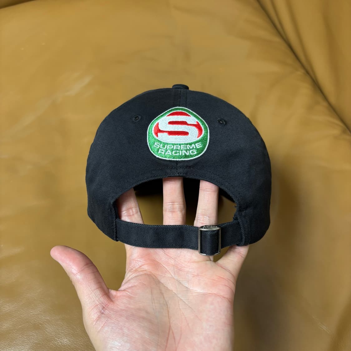 Supreme 슈프림 23ss 레이싱 워시드 블랙 6패널 볼캡 모자 상품이미지7
