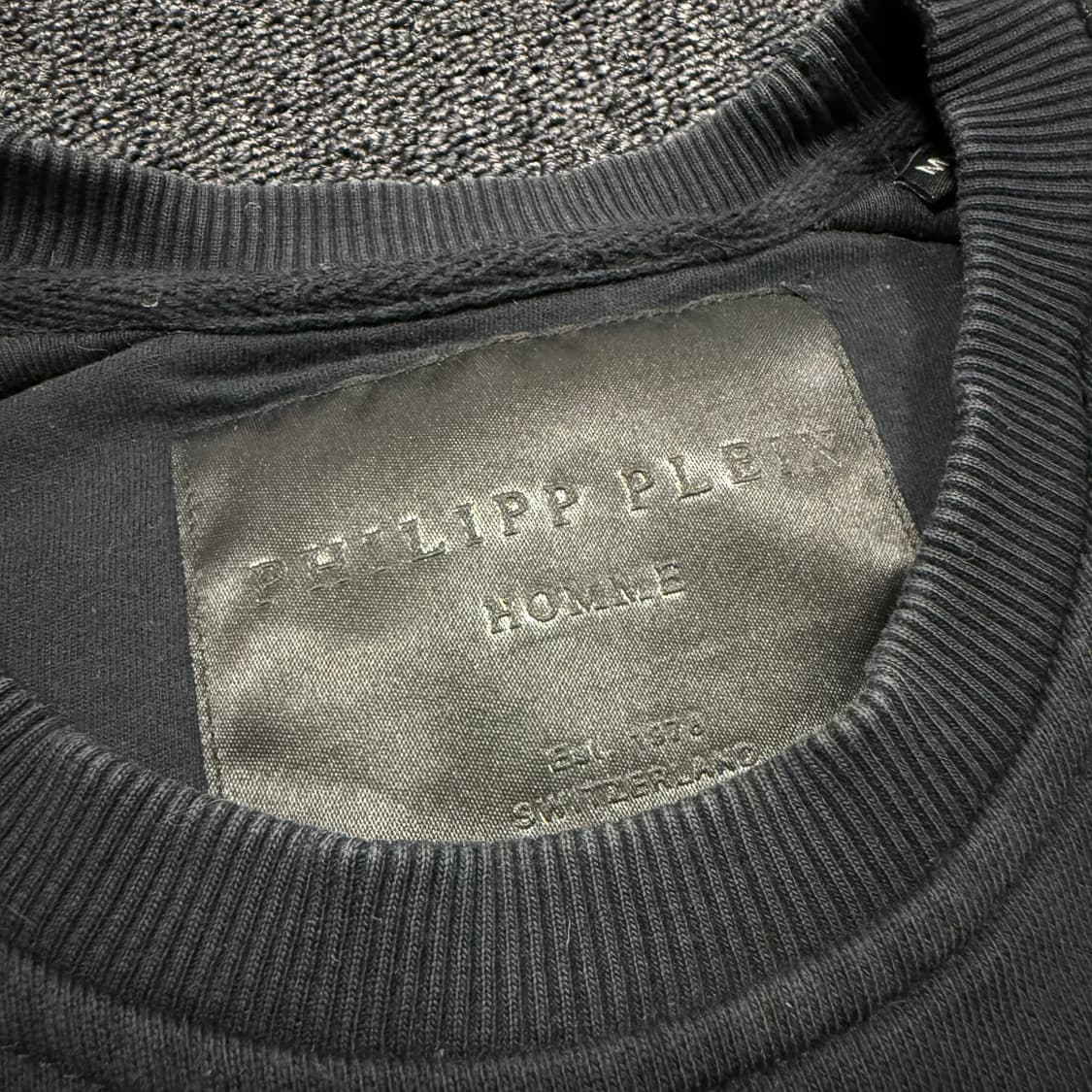 필립플레인 레더 스컬은장 디테일 맨투맨 상품이미지8