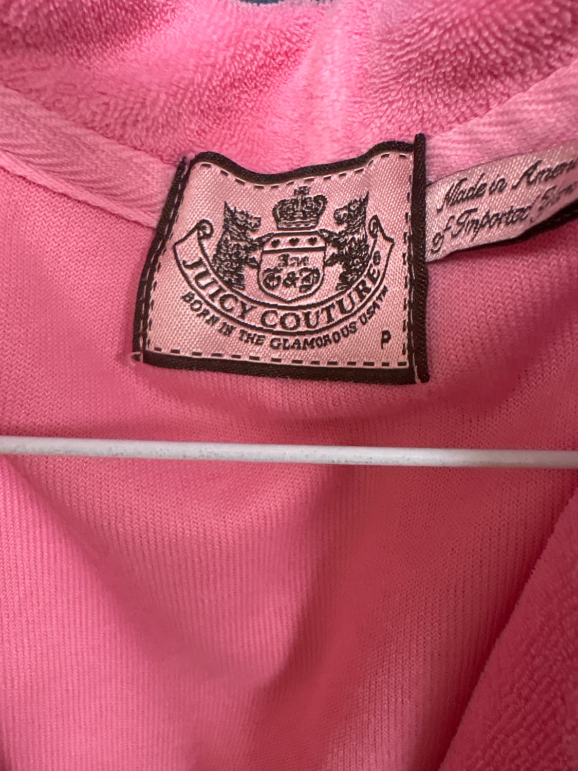 빈티지 쥬시꾸뛰르 반팔 후드 팔아요 (희귀) 상품이미지3