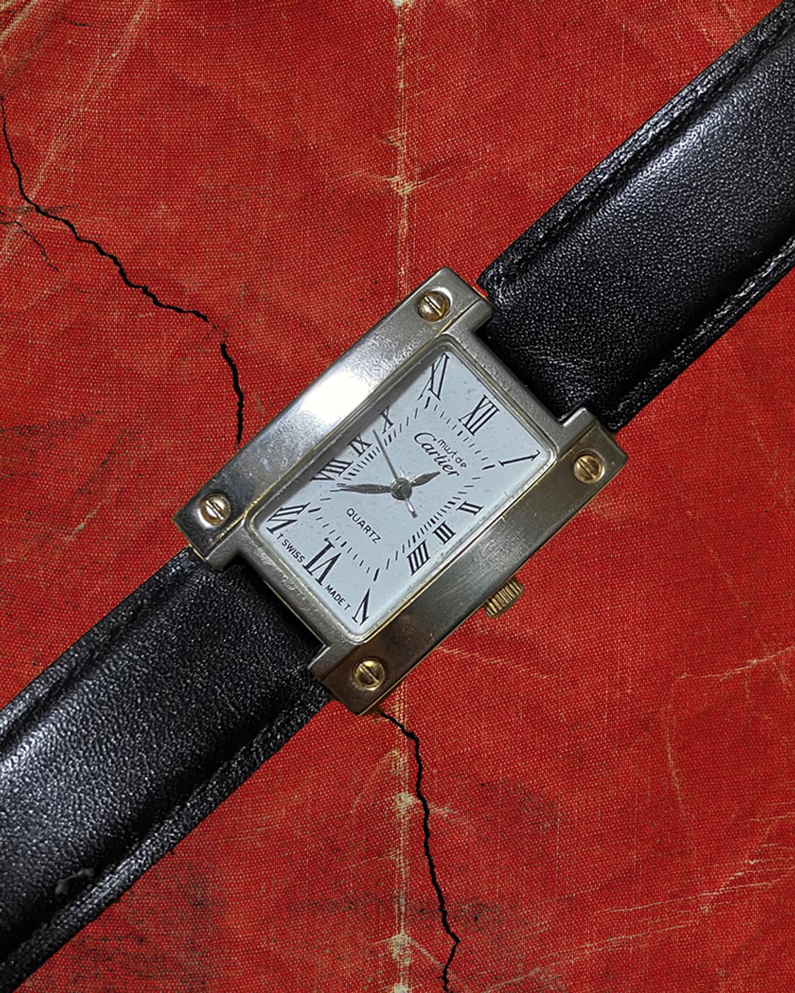 MUST DE CARTIER 7-80s 까르띠에 빈티지 스퀘어 쿼츠 시계 상품이미지1