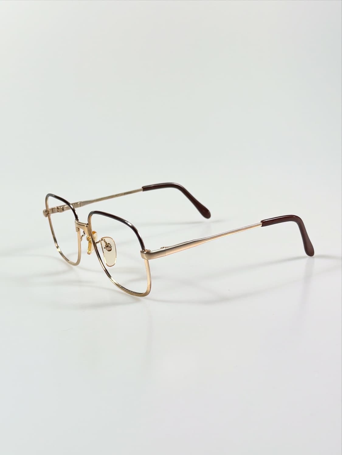 80s LANCEL 란셀 골드 클래식 스퀘어 빈티지 안경 상품이미지3