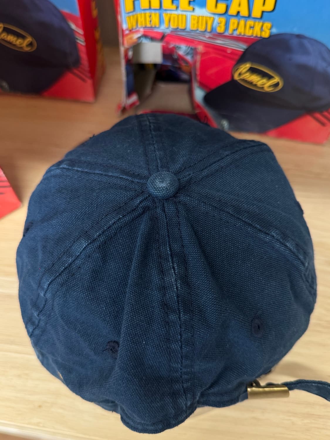 빈티지 카멜 볼캡 상품이미지3