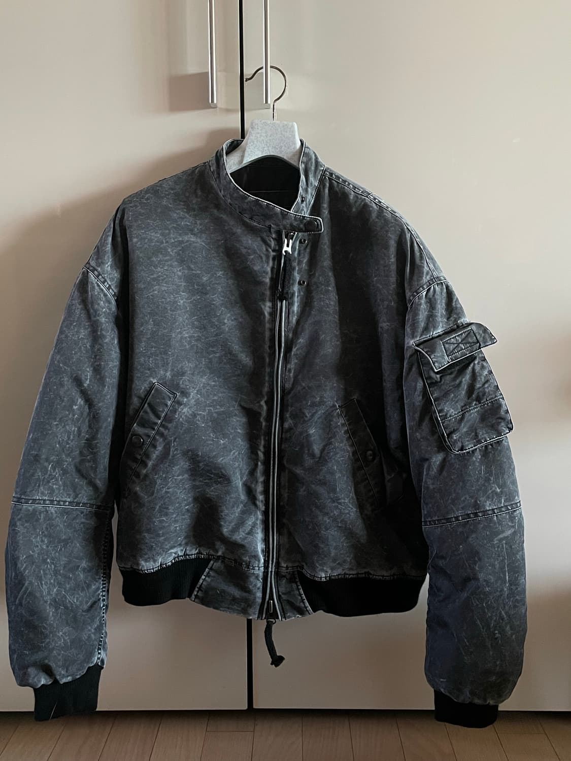 ETCE 워싱 봄버 자켓 L 상품이미지1