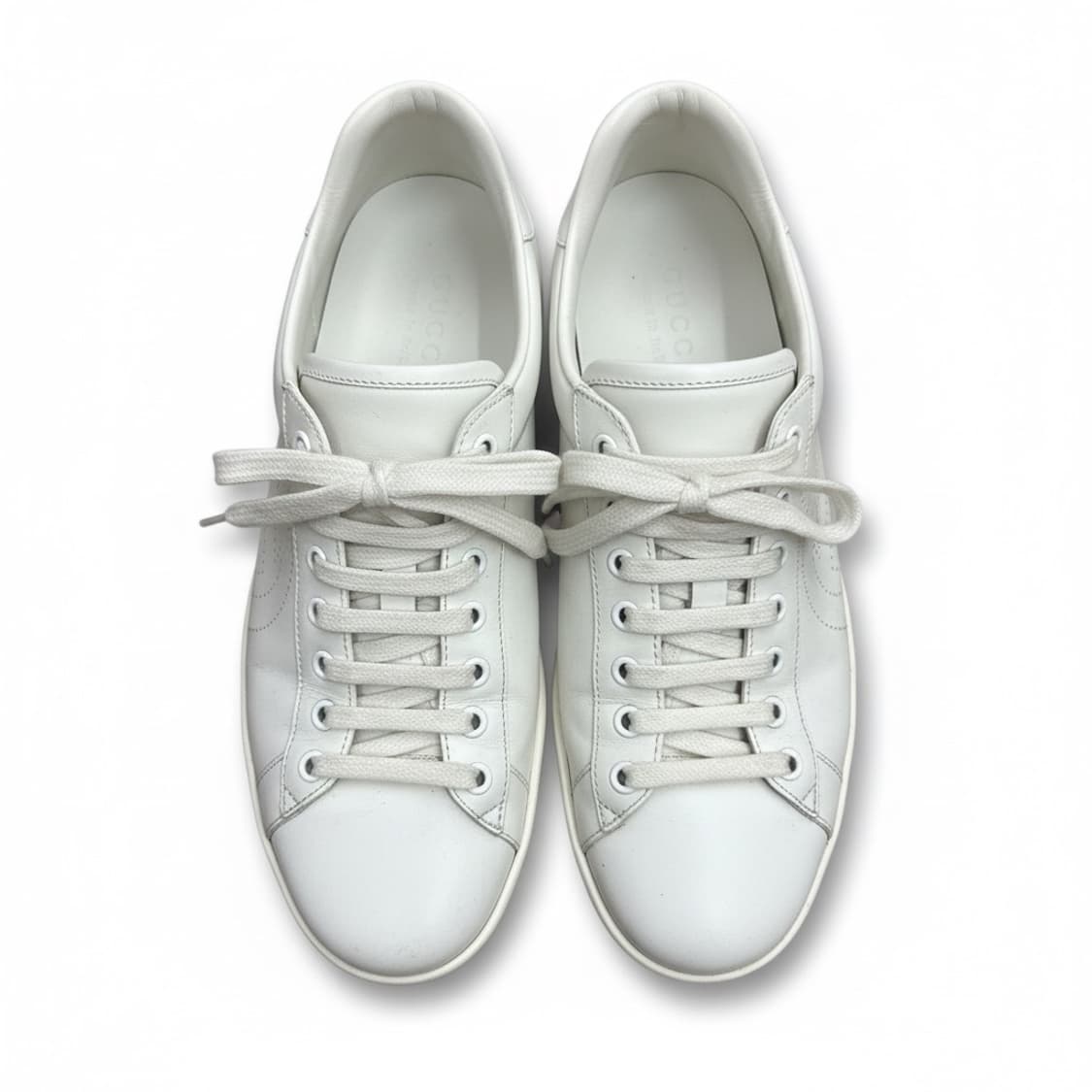 구찌 정품 인터로킹 G 로고 화이트 레더 스니커즈 265 상품이미지1