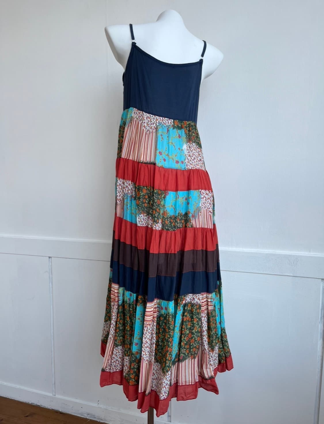 Rc noble 패치워크 맥시 원피스 상품이미지4