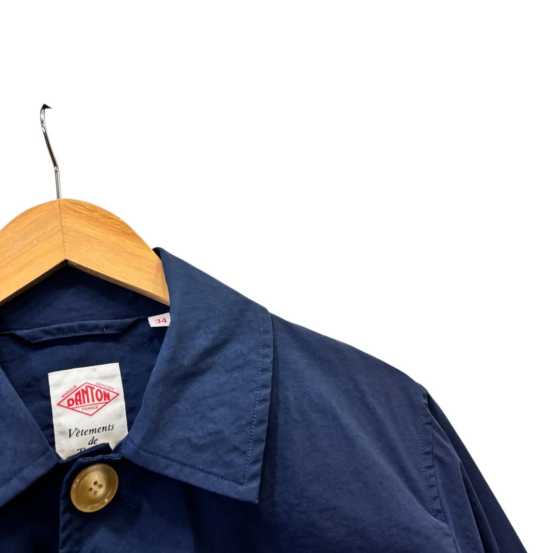 단톤 네이비 나일론 코트 상품이미지3