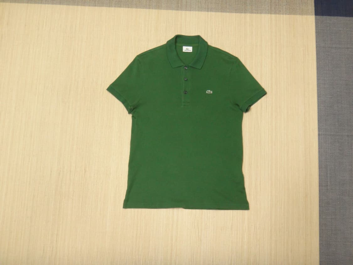 (XL/105) 라코스테 반팔 스트레치 슬림핏 폴로 셔츠 상품이미지1