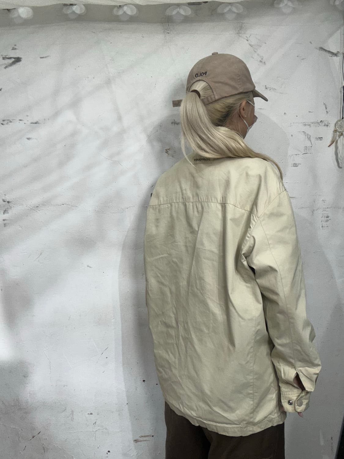 Ysl 입생로랑 아카이브 베이지 블루종 자켓 100 상품이미지3