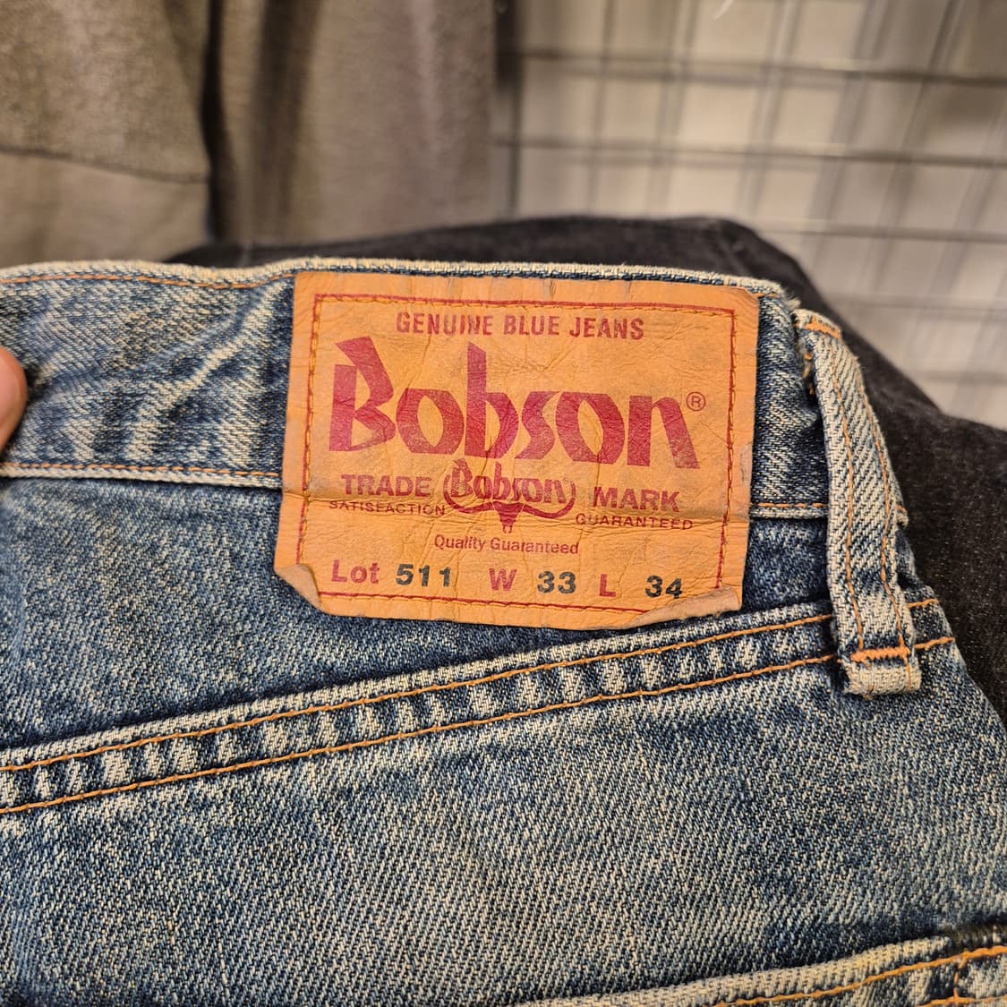 실사이즈 31~32인치 BOBSON 디스트로이드 워싱청바지  상품이미지3
