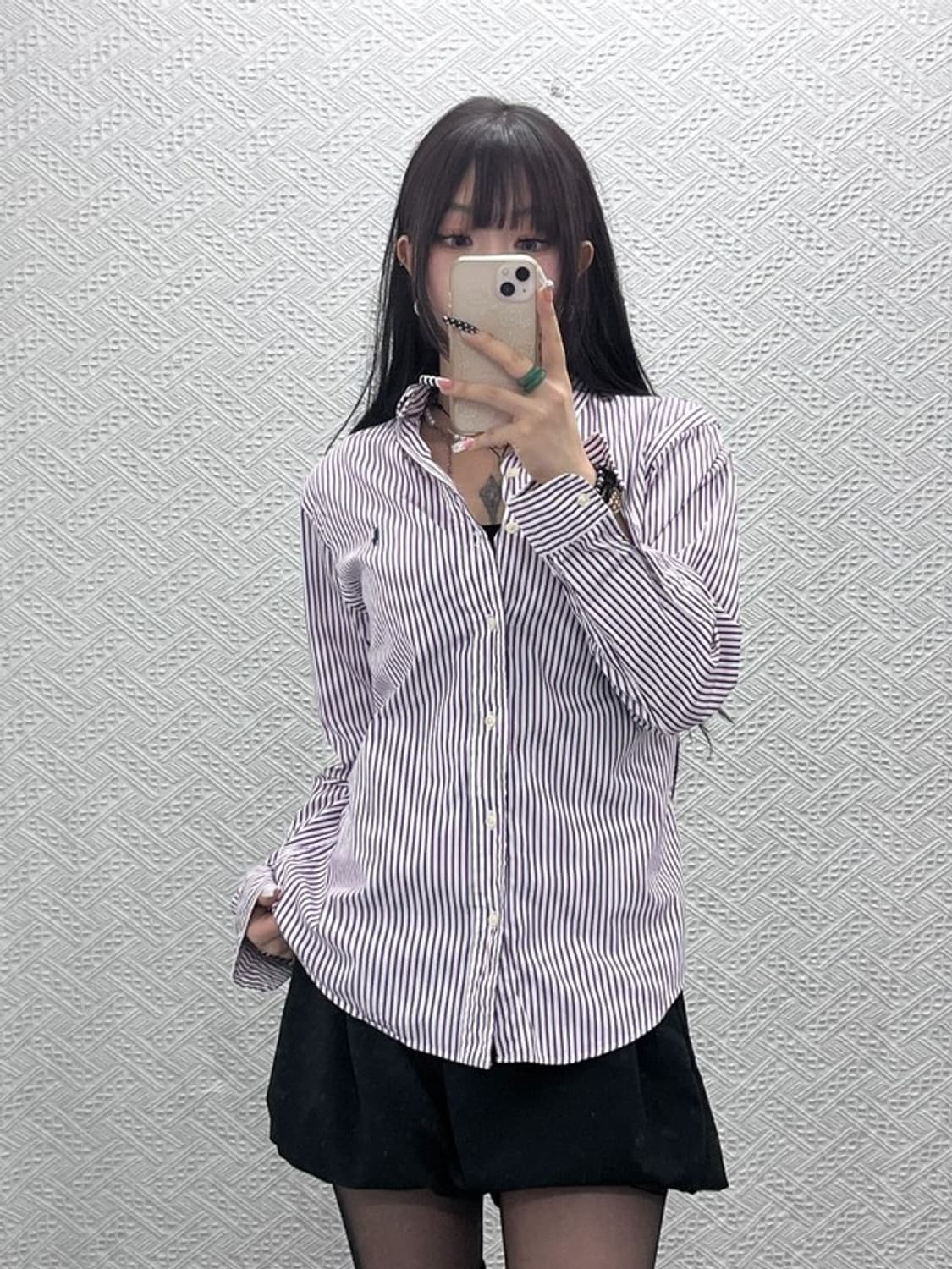 폴로 랄프로렌 빈티지 모던 캐주얼 스트라이프 셔츠 95 C10704 상품이미지1