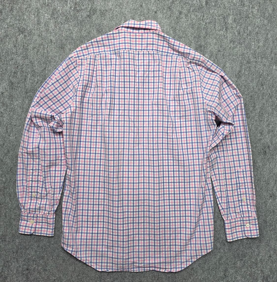 폴로 랄프로렌 핑크 블루 체크 코튼 클래식핏 셔츠 M 상품이미지2