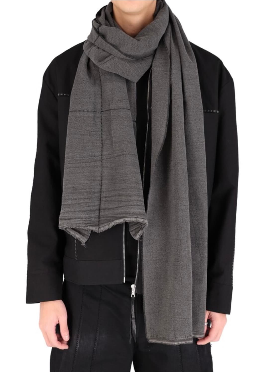 Overlock Seam Scarf 상품이미지1