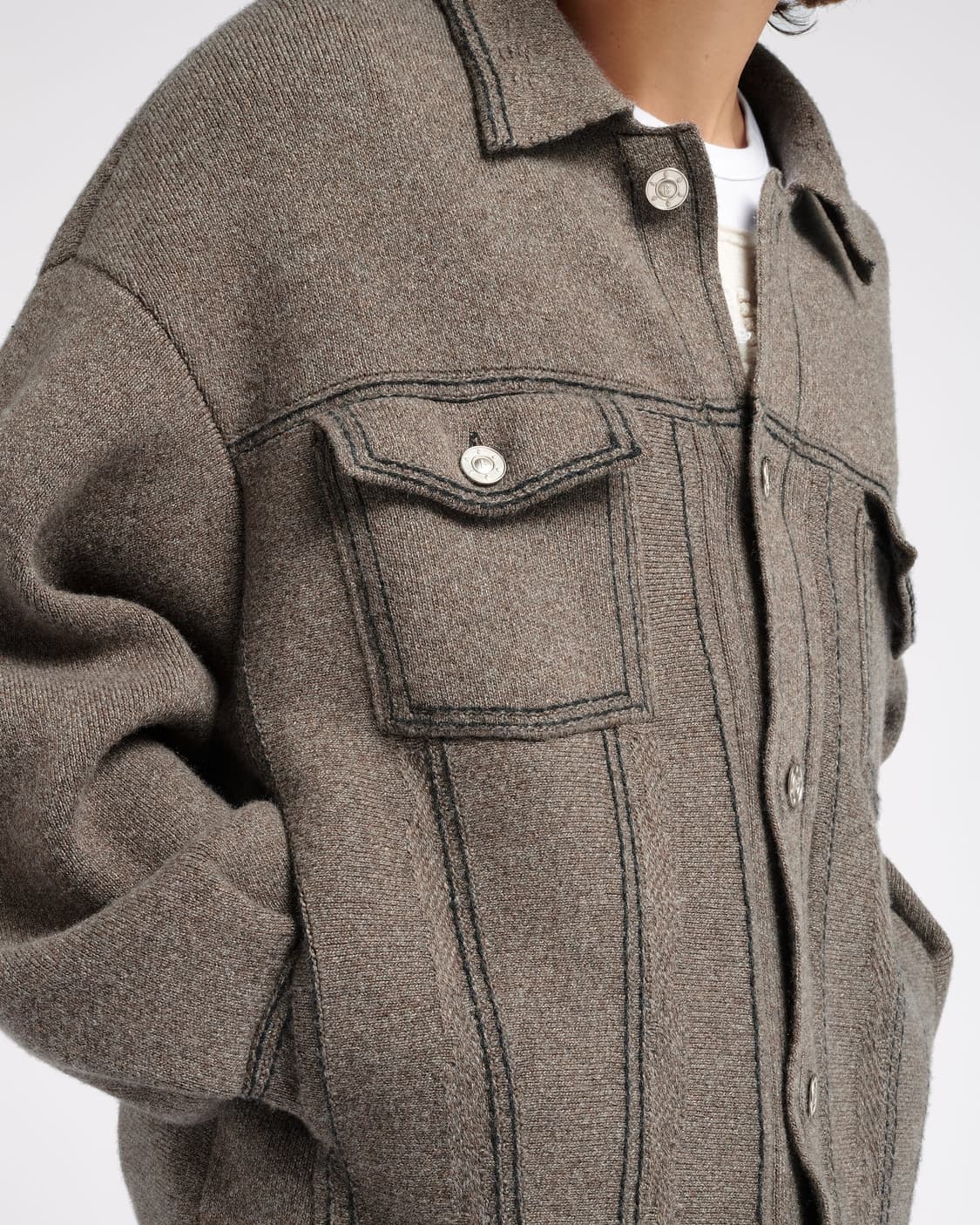 배리(Barrie)  오버사이즈 캐시미어  자켓 상품이미지1