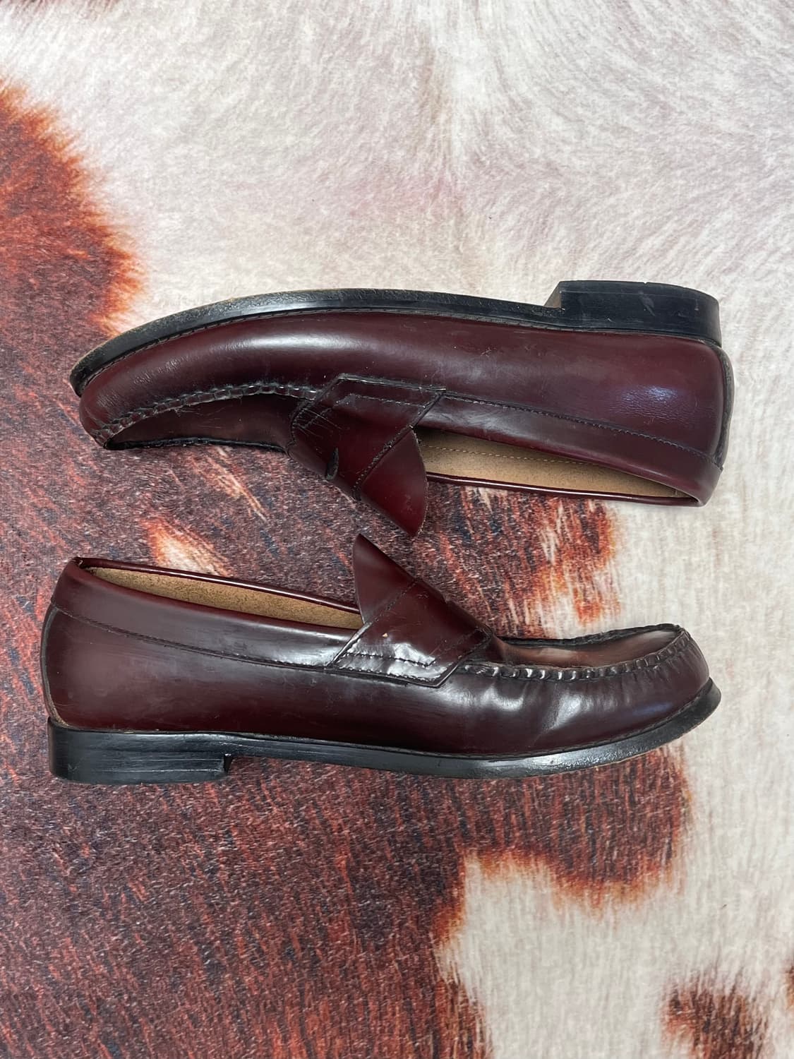 [9D ] G.H. Bass 로건 페니로퍼 버건디 상품이미지3