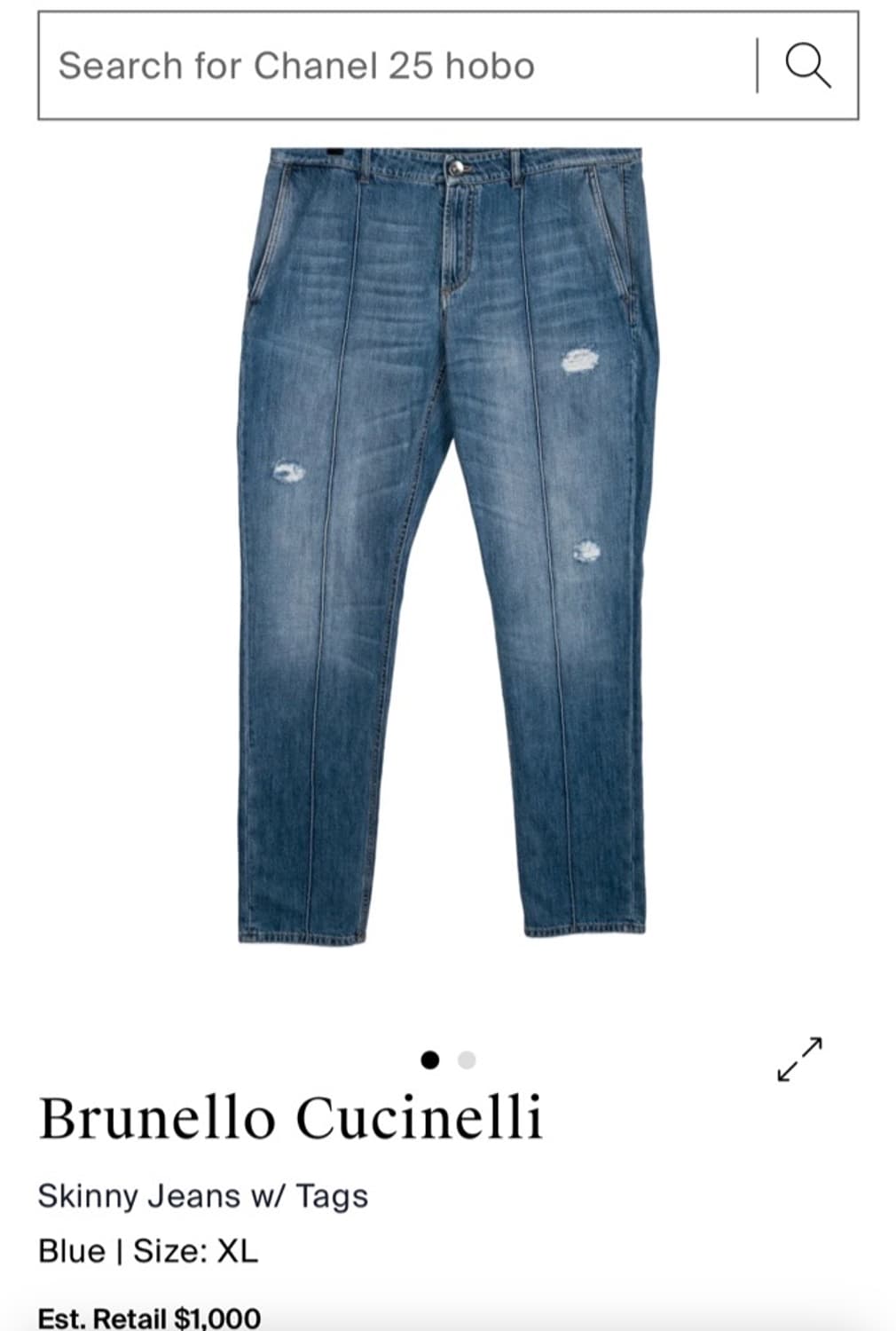 정품 56) 브루넬로 쿠치넬리 디스트로이 연청 청바지 상품이미지5