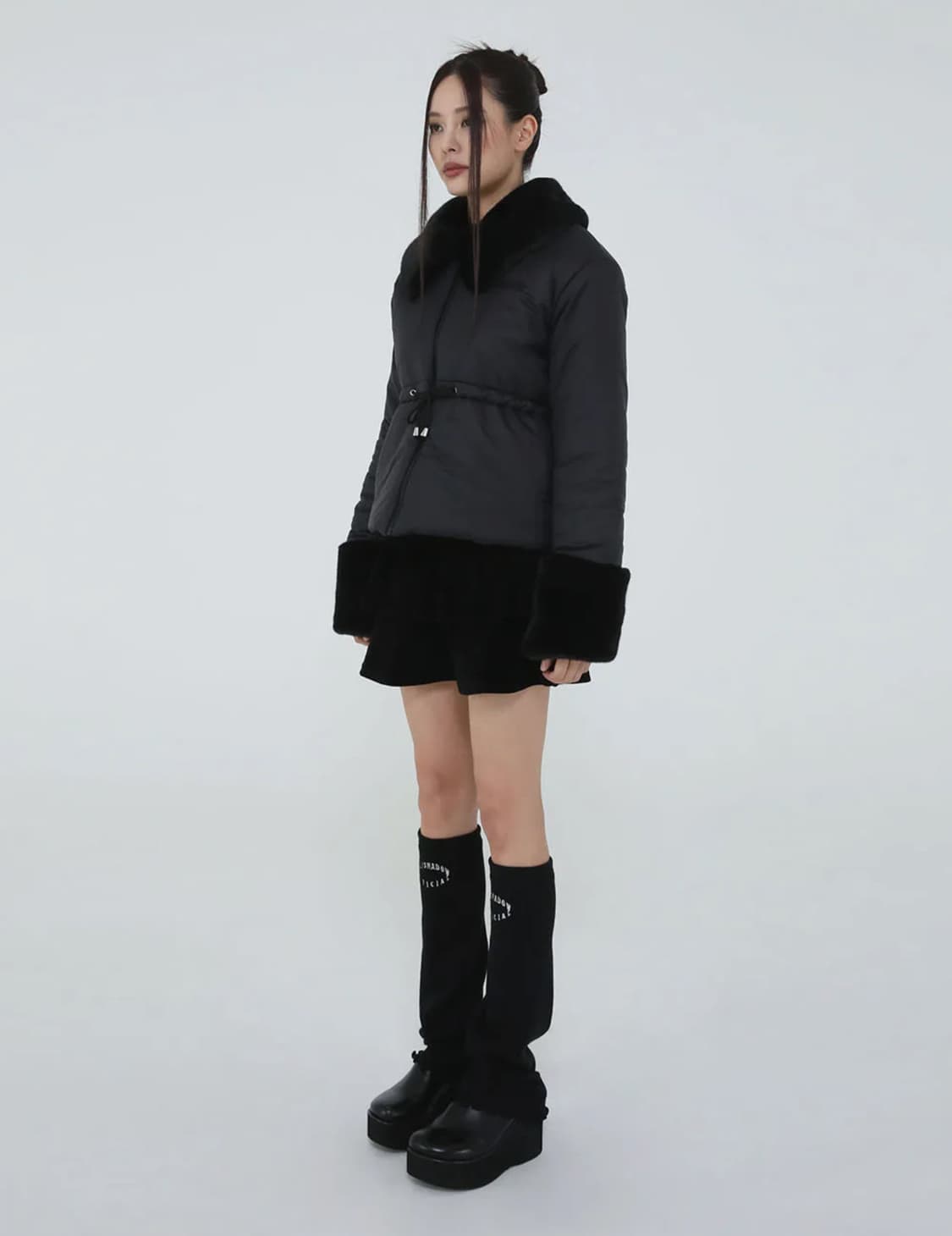 어글리쉐도우 퍼 카라 패딩 판매해요 퍼자켓 무스탕 상품이미지5