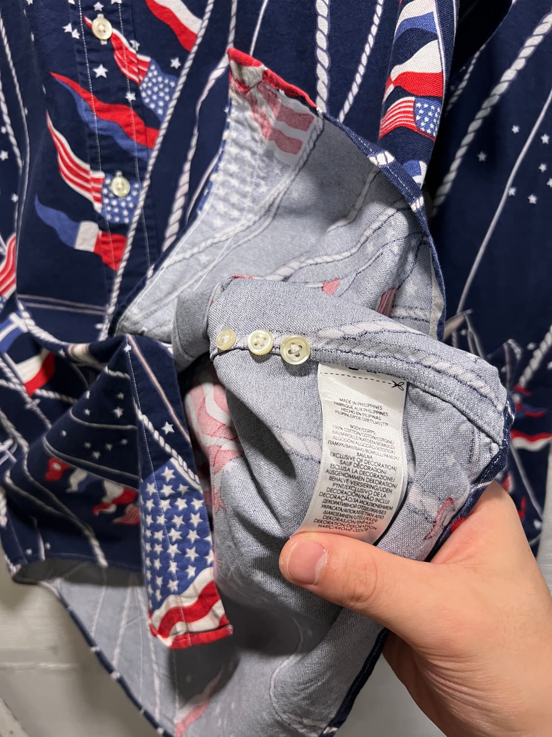 [M]폴로 랄프로렌 American Flag 패턴 옥스포드 셔츠 상품이미지4