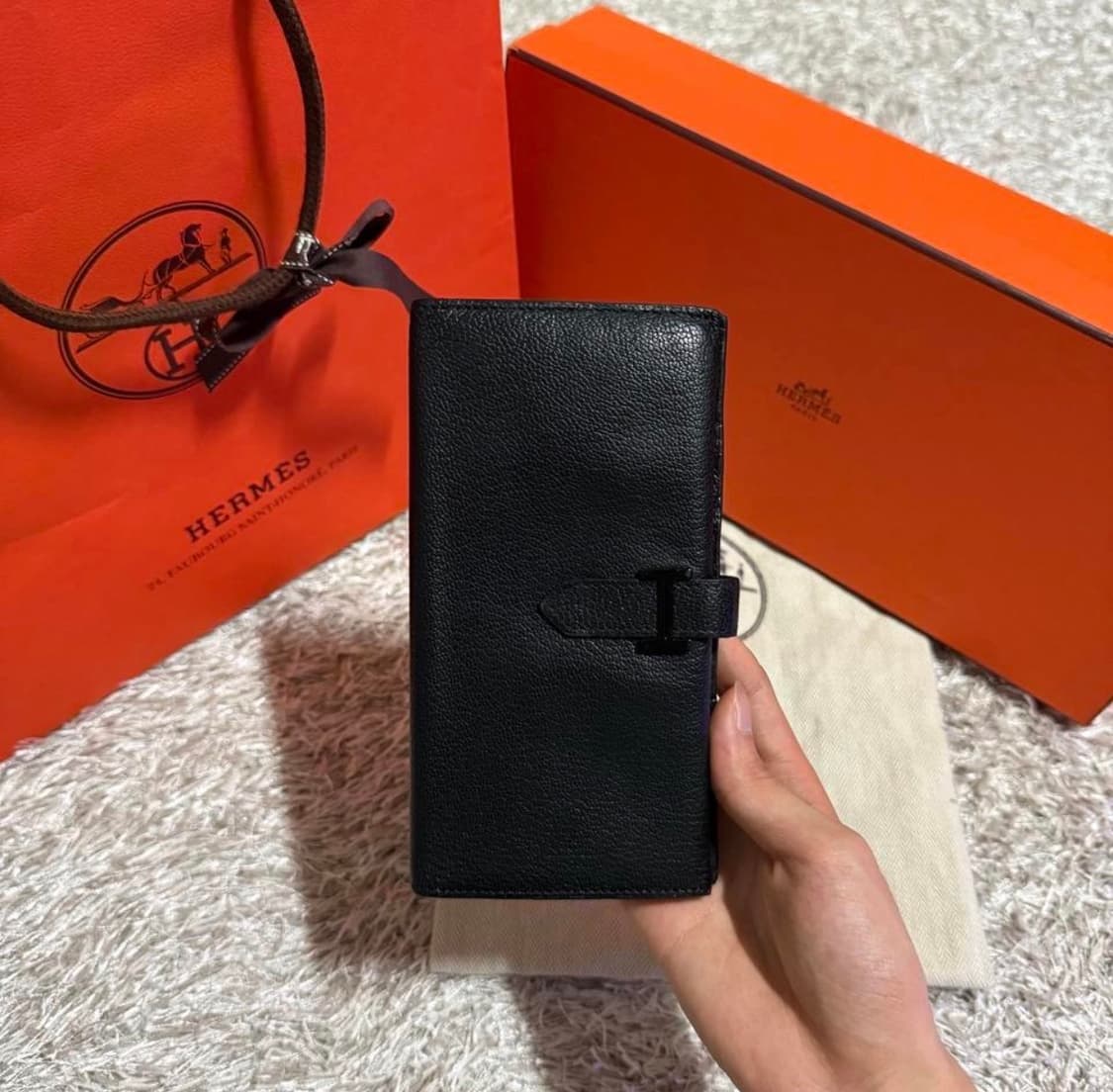 [리오브] 에르메스 베안 스위프트 고트스킨 장지갑 상품이미지2