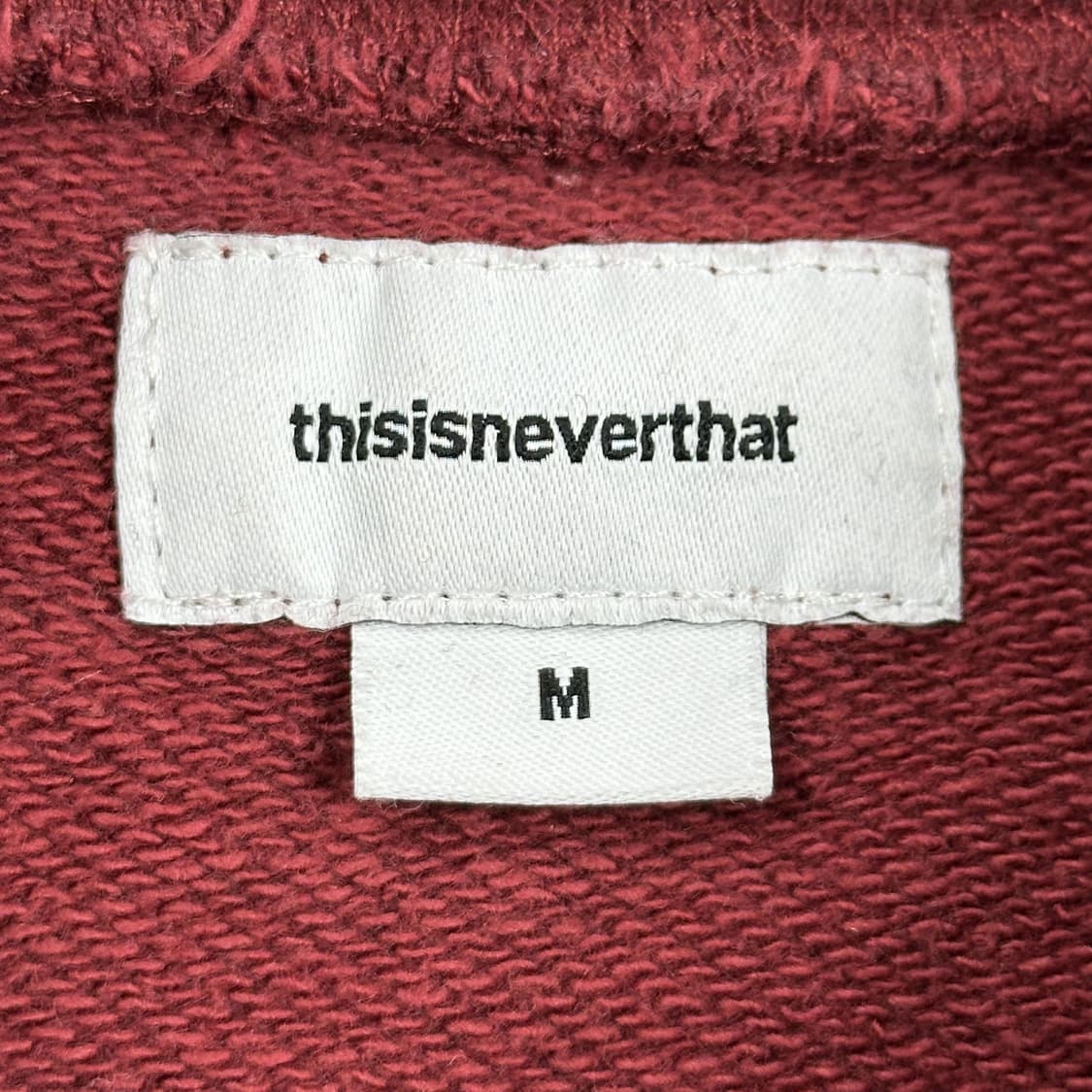 디스이즈네버댓 (디네댓) 모크넥 버건디 맨투맨 (M) 상품이미지5