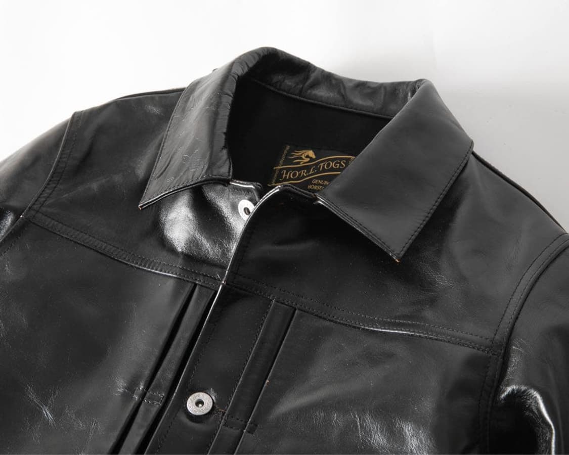 [40] 일본 말가죽 차심 호스하이드 대전판 트러커 자켓 상품이미지5