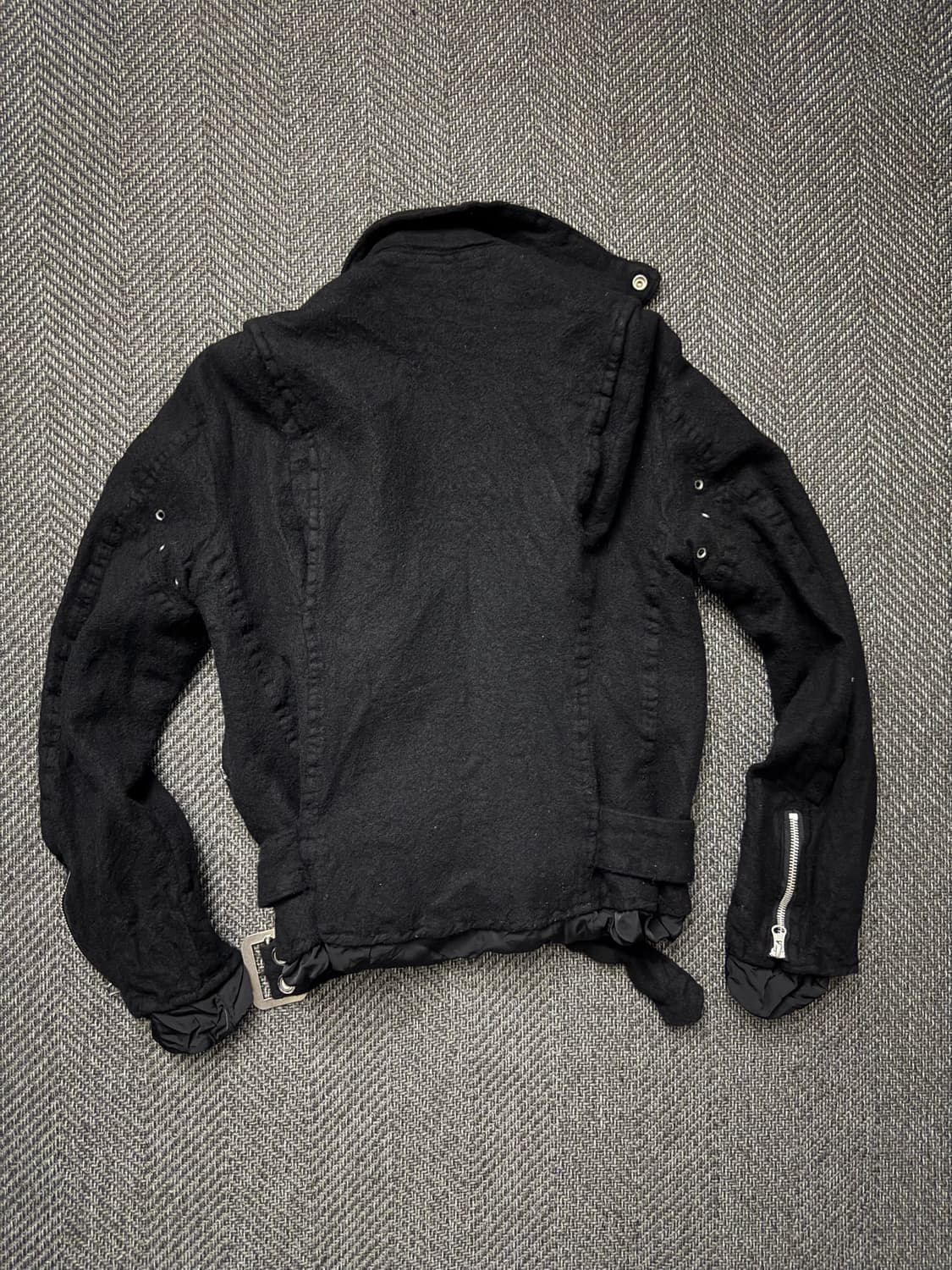 꼼데가르송 준야와타나베 07 축융 울 라이더 자켓 S 상품이미지2