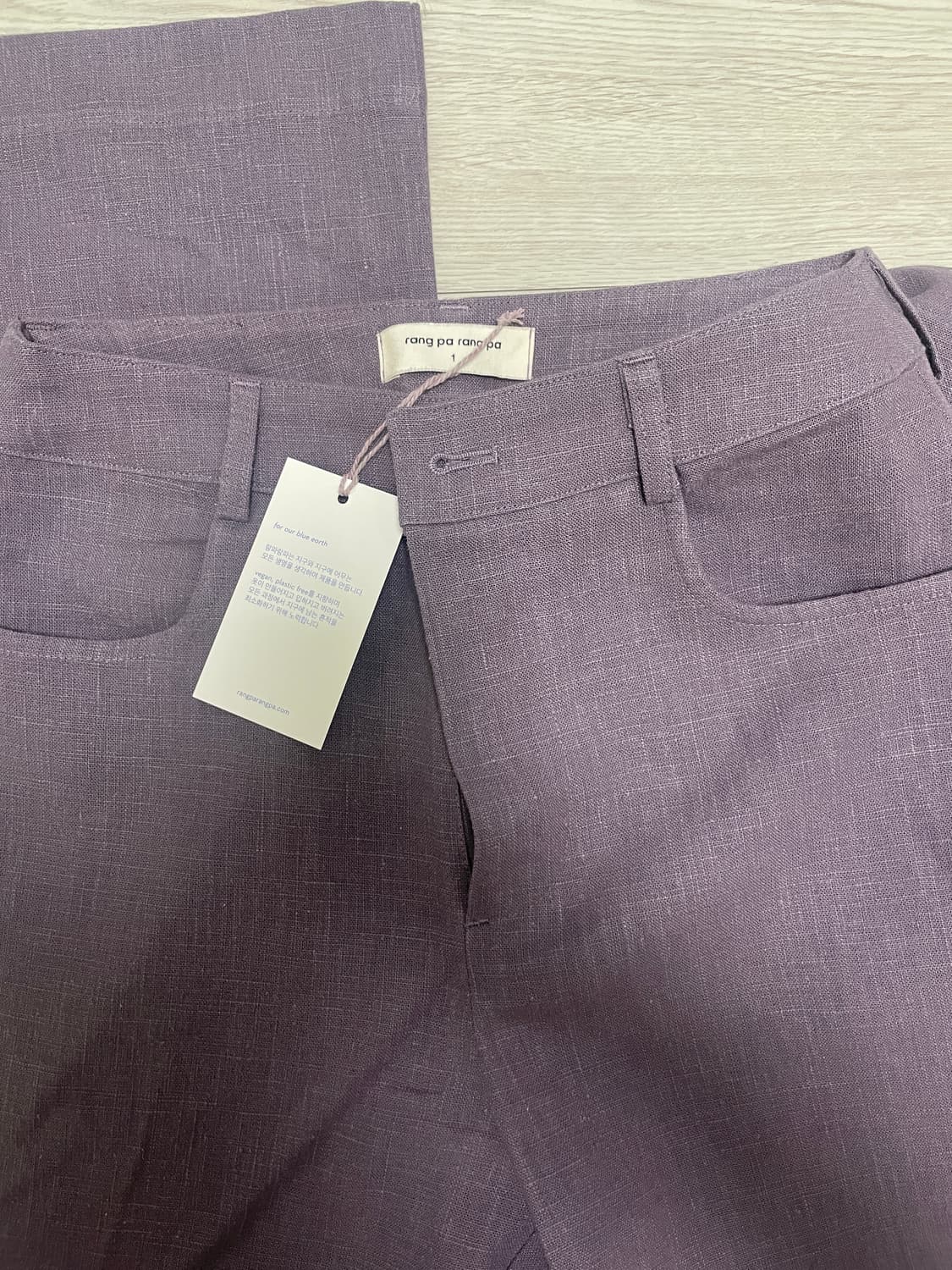 랑파랑파 린넨 스트레이트 팬츠 상품이미지3