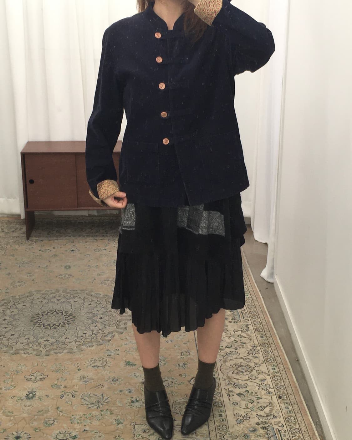 네이비 골덴 자켓 상품이미지4