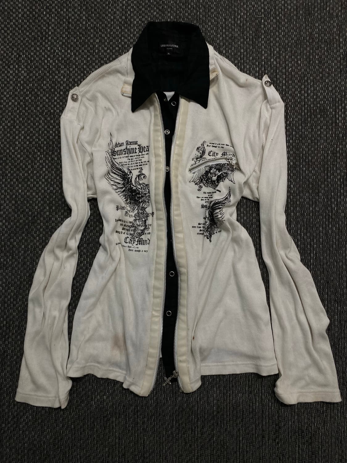[Urban Avenue]2000s Printing Layered Zip 상품이미지4