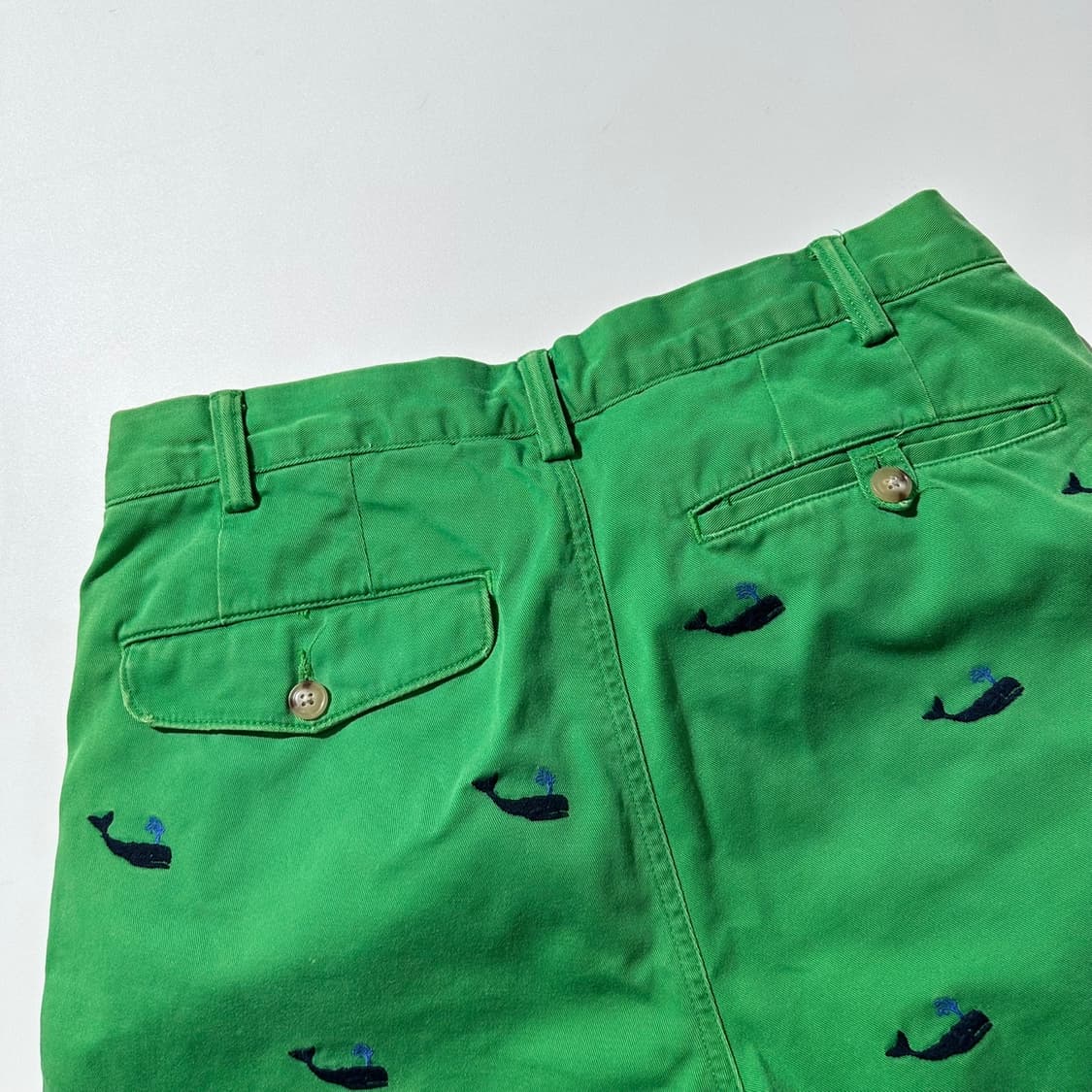 폴로 랄프로렌 고래 패턴 엠브로디드 하프팬츠 반바지 상품이미지5