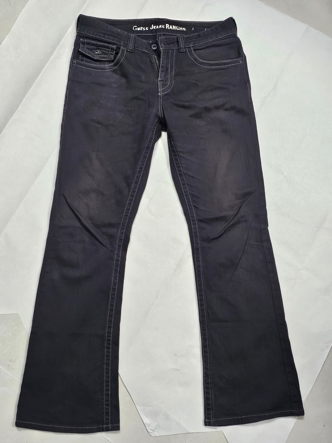 Guess boot cut denim black 34  상품이미지1