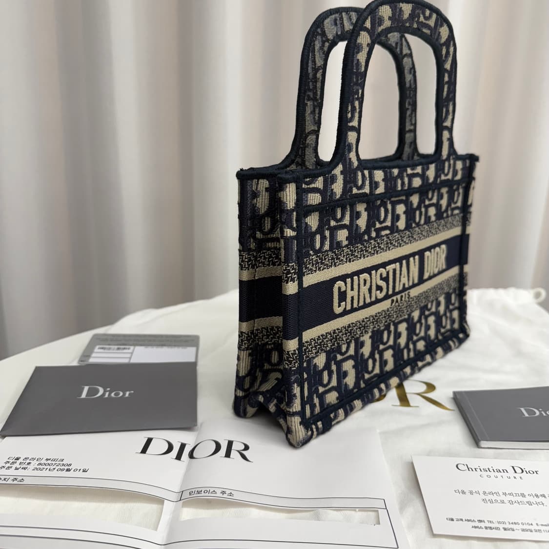 [정품] 디올 오블리크 북토트백 미니 상품이미지4