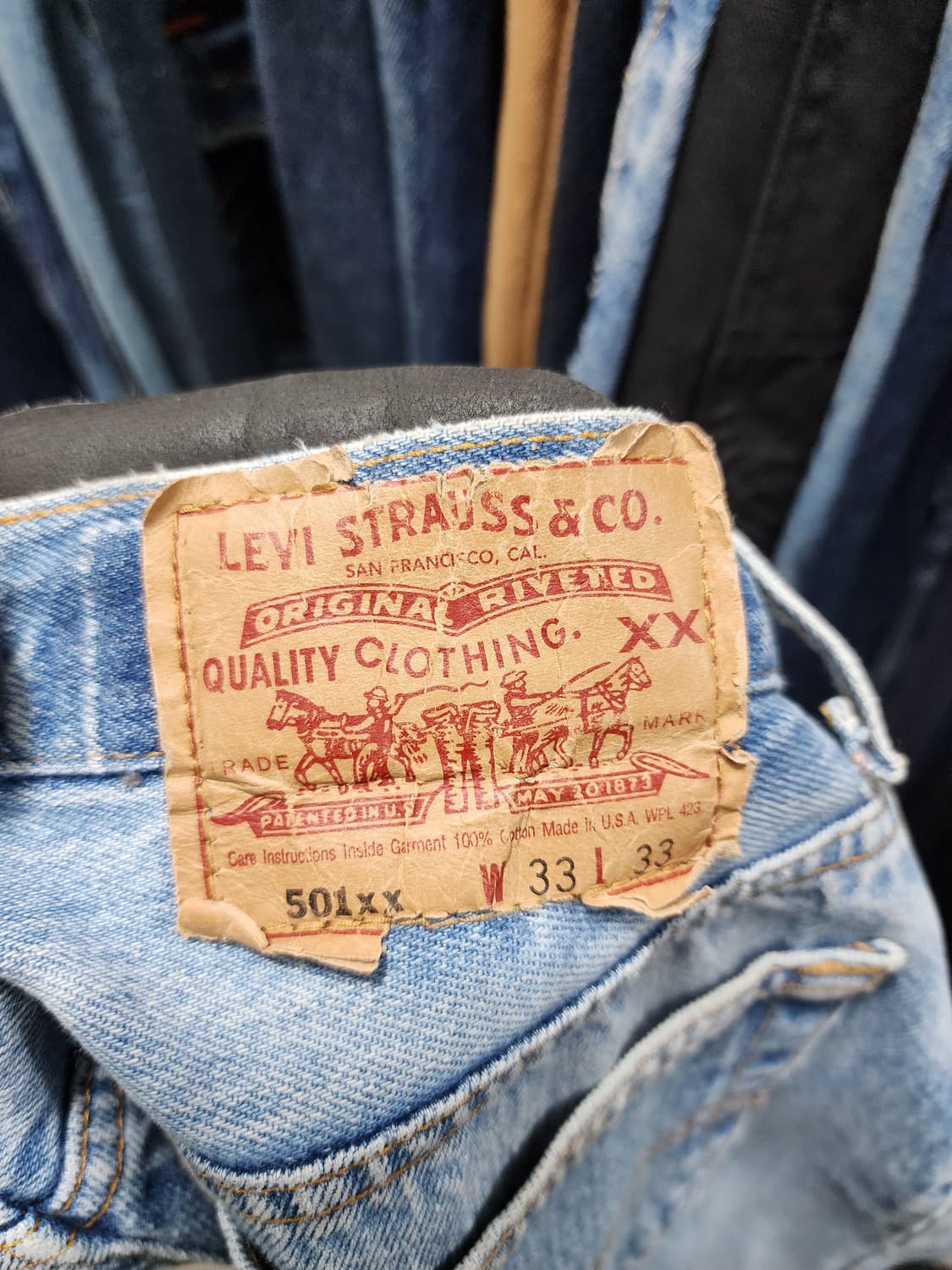 90s 리바이스 501xx 빈티지 데님 (USA MADE) 상품이미지6
