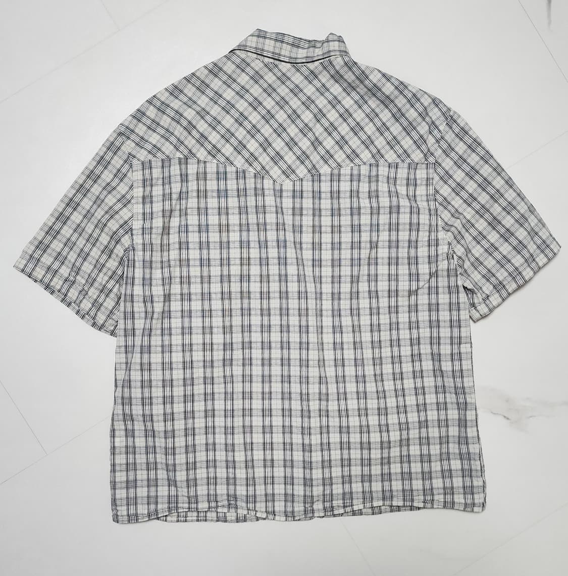 자라 체크 반팔 셔츠 상품이미지3