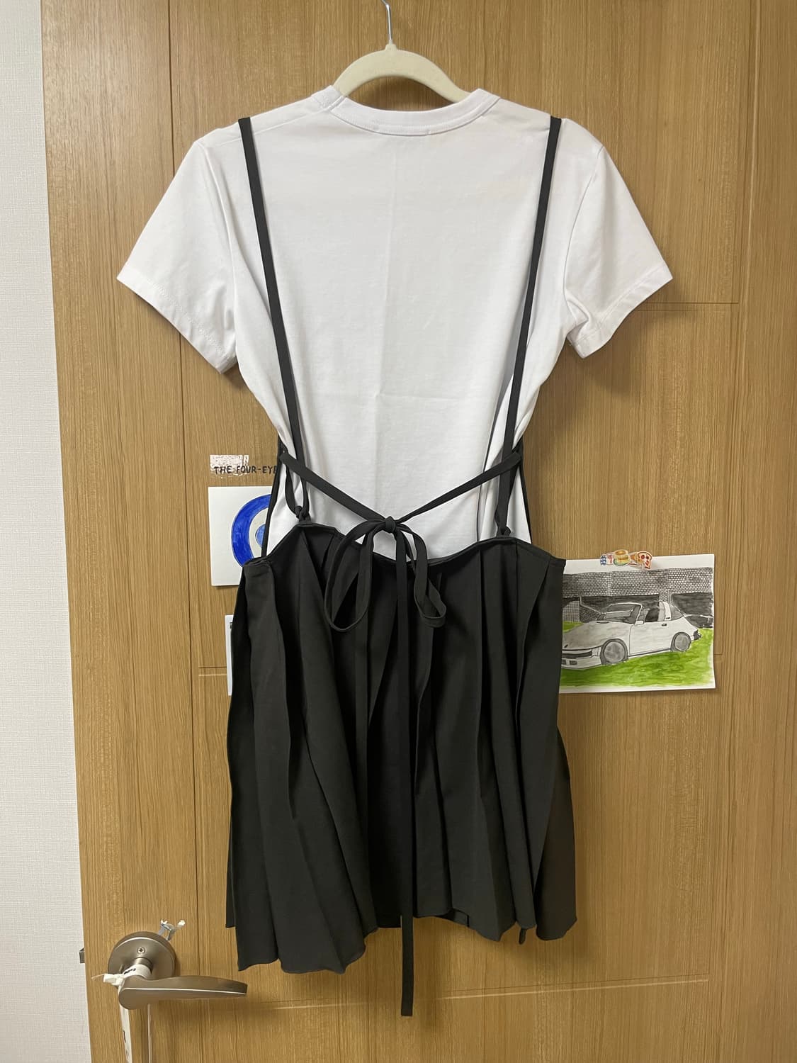 로우클래식 차콜 플리츠 미니 원피스 상품이미지2