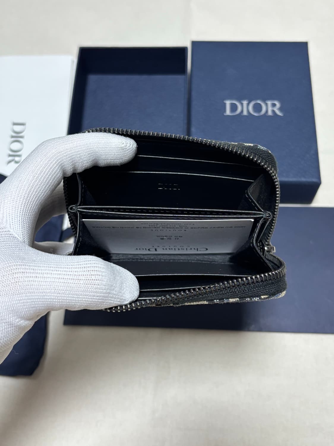 [새상품급] 디올 오블리크 지퍼돌이 반지갑  상품이미지8