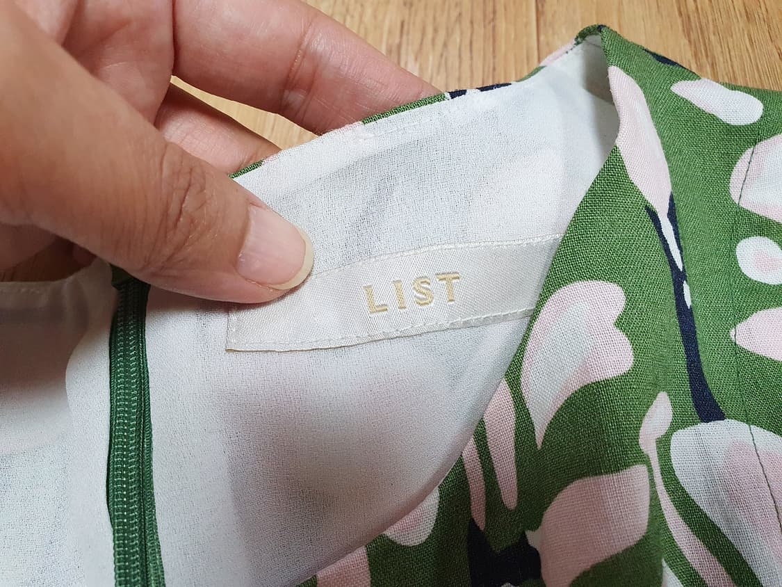 리스트(LIST) 플라워 린넨원피스 55  상품이미지7