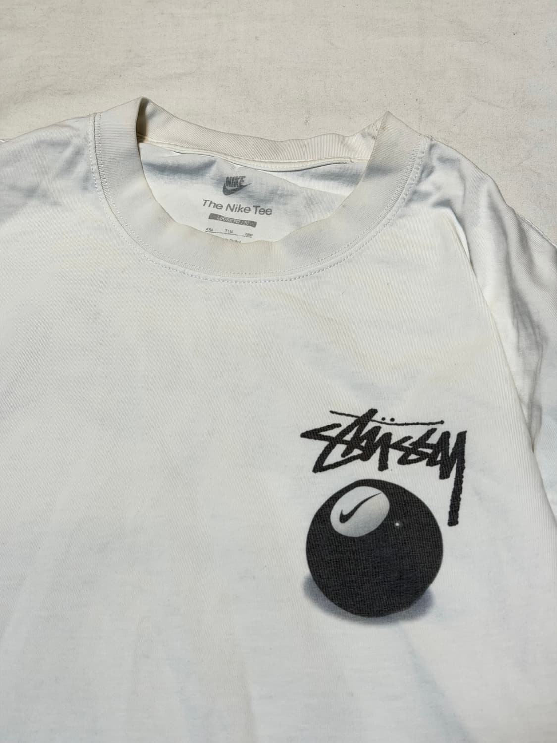나이키 X 스투시 8볼 반팔 티셔츠 화이트 상품이미지3