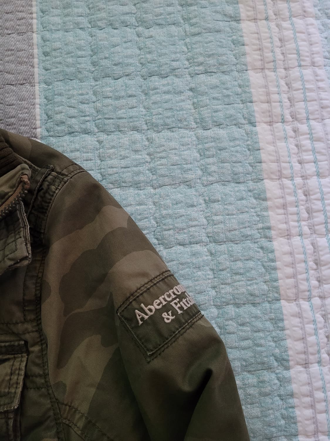 아베크롬비 카모플라쥬 밀리터리 퀄팅누빔안감 야상자켓 M 100사이즈 상품이미지3