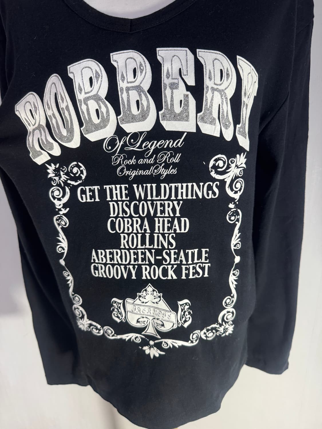 Sorridere 스컬 크로스 롱슬리브 y2k 펑크 상품이미지4