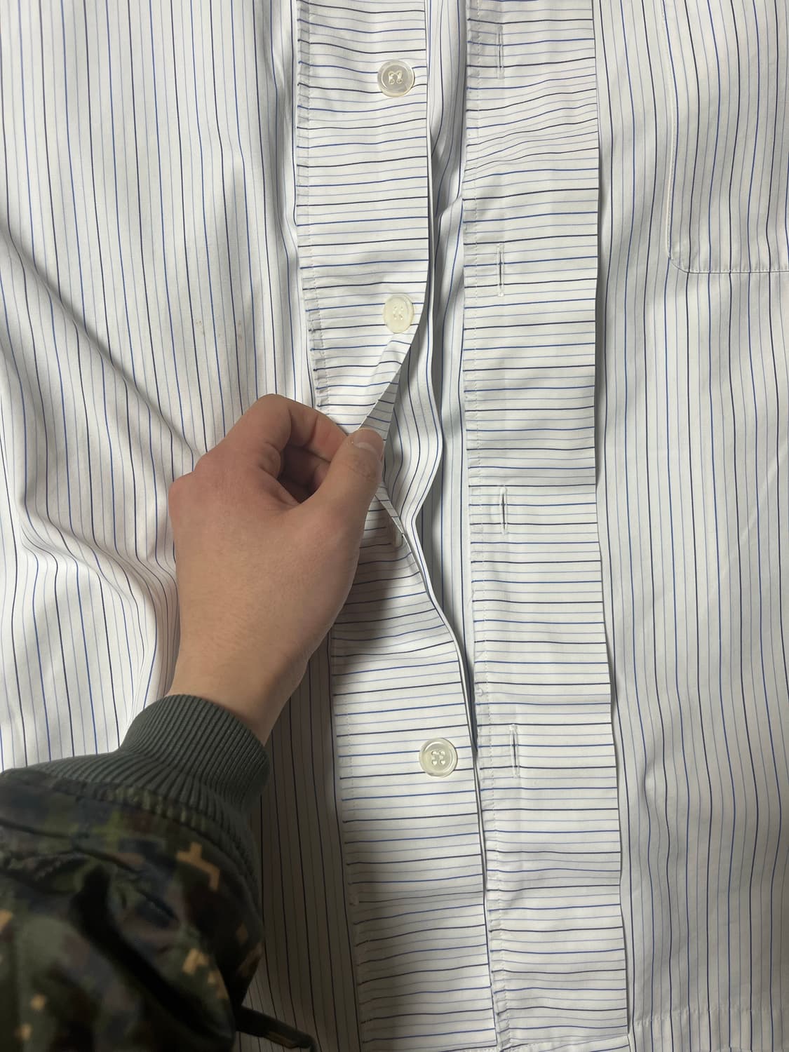 90s 꼼데가르송 옴므 다나카 오픈카라 셔츠 상품이미지2