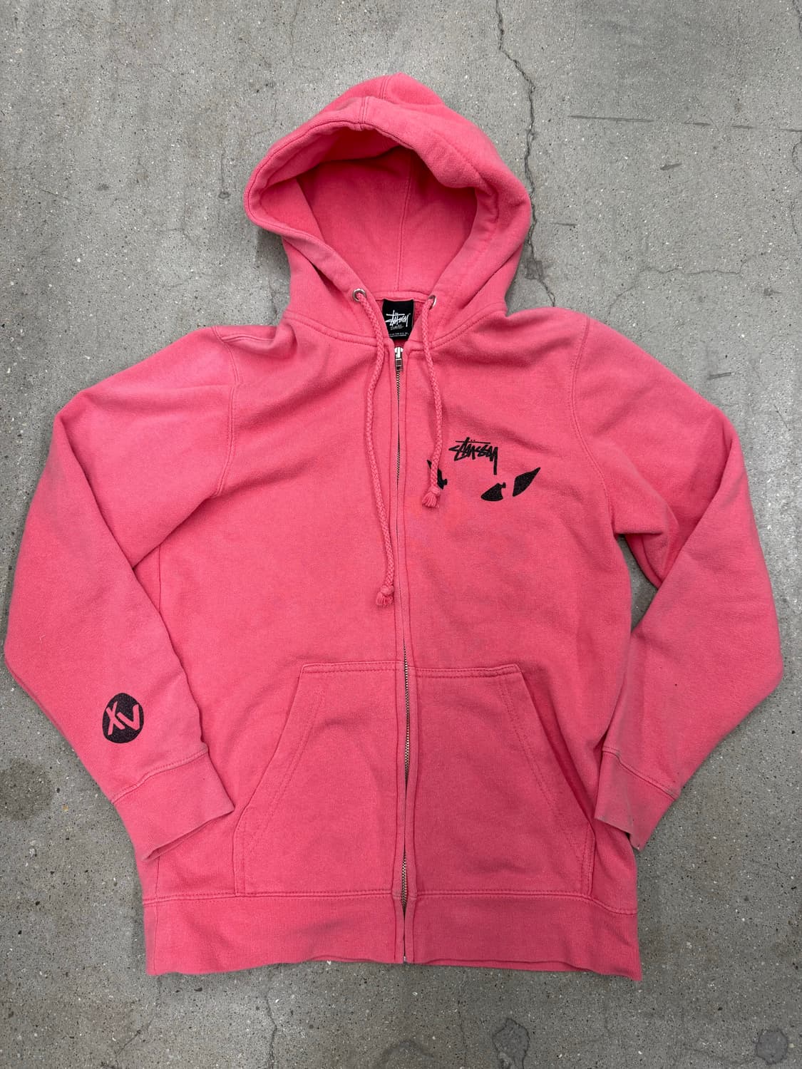stussy multi logo zipup hoodie 상품이미지1