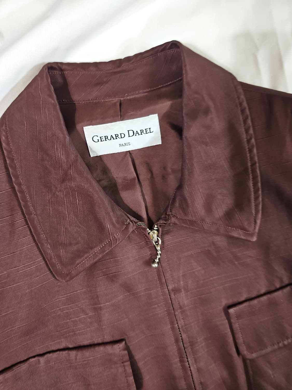 [9] 제라르다렐 빈티지 보르도 브라운 크롭 자켓 상품이미지3