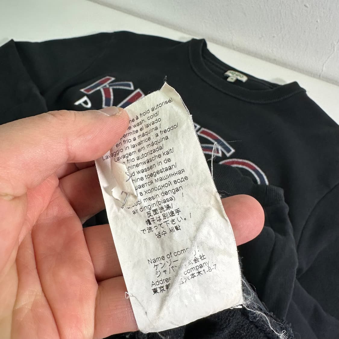 M 겐조 블랙 레터링로고 맨투맨 상품이미지7