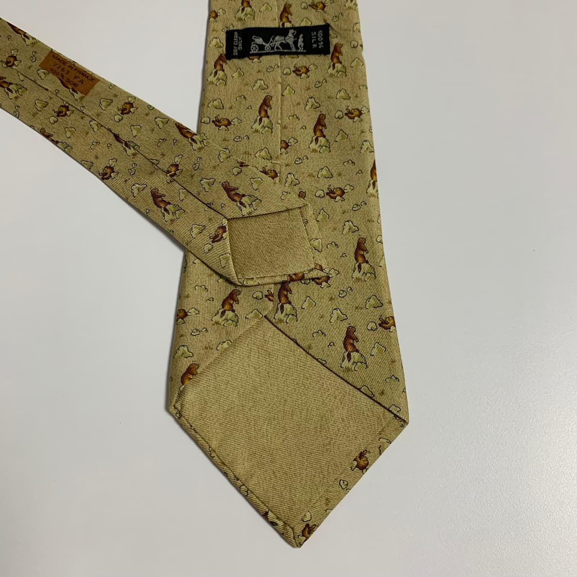 에르메스(HERMES) 프랑스 명품 100실크 혼주 정장넥타이 A+등급 상품이미지7